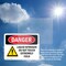 Signmission Liquid Nitrogen Do Not Touch Extremely Cold Danger Sign, Plastic, 10in W x 7in L, 2PK OS-2PACK-DS-P-710-L-1422 - alternate 3